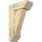 Ekena Millwork Traditional Slat Rough Sawn Bracket w/ Offset Brace, Douglas Fir, 6"W x 14"D x 22"H BKT0604X14X22TRA06RDF - alternate 1